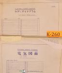 Kuraki-Kuraki KV-1300/1600/2000, Electric Ladder & Wiring Diagram Manuals (2 Book Set)-KV-1300/1600/2000-01